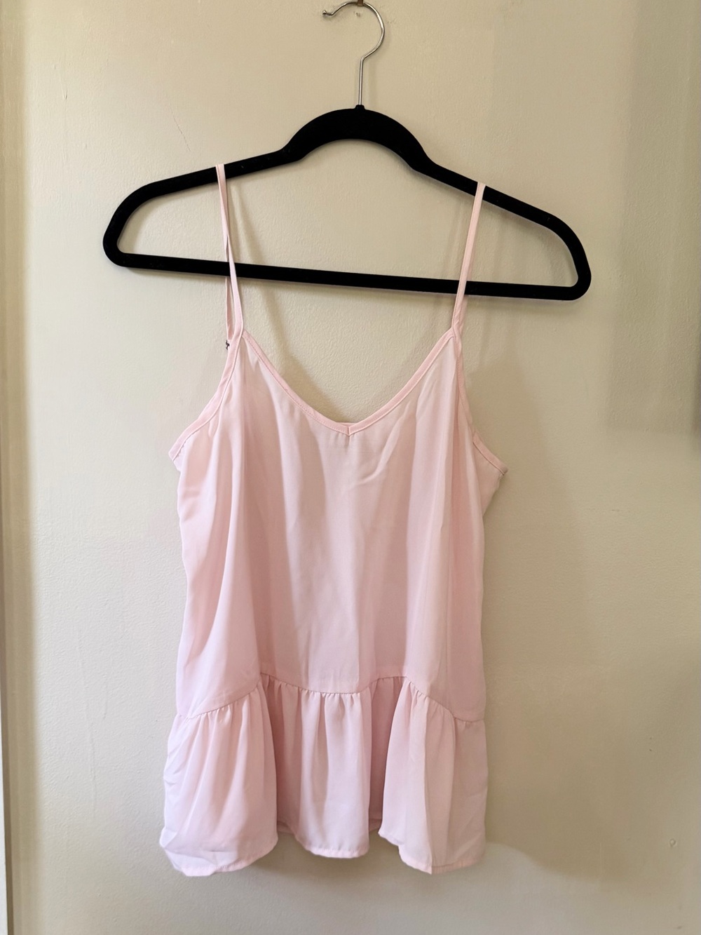 Abercrombie & Fitch Pale Pink V-Neck Cami SIZE SMALL